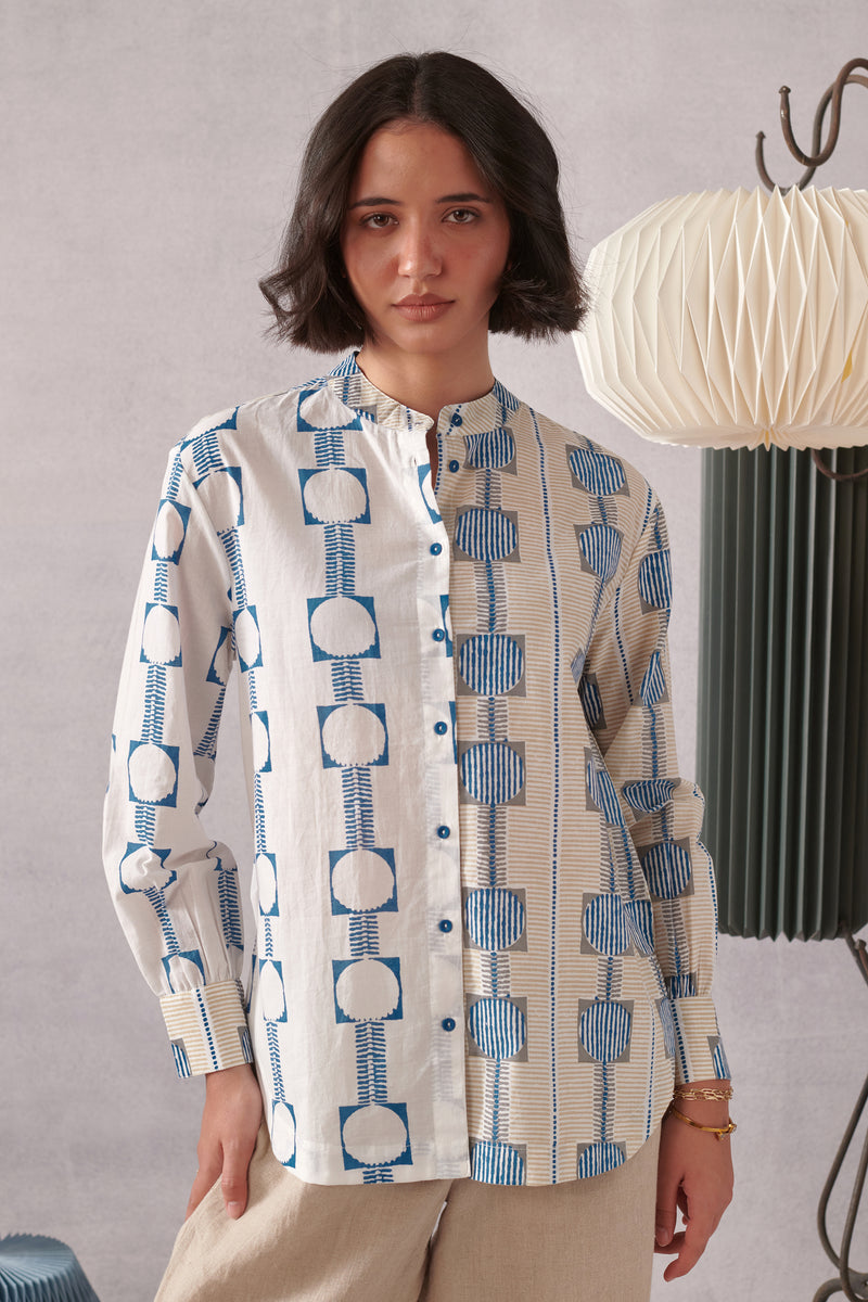 Theo Blue Striped Classic Shirt