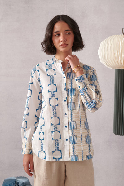 Theo Blue Striped Classic Shirt