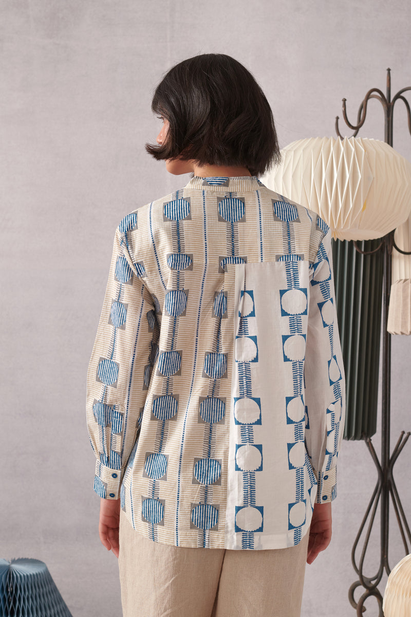 Theo Blue Striped Classic Shirt