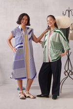 ESME Blue Striped Dress