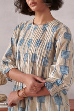Stacy Striped Pintuck Dress