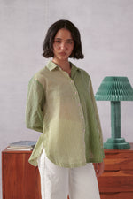 Elio Green Striped Everyday Shirt