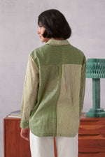 Elio Green Striped Everyday Shirt