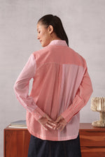 Elio Coral Pink Striped Everyday Shirt