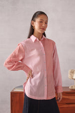 Elio Coral Pink Striped Everyday Shirt