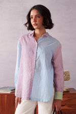 Elio Blue Pink Striped Everyday Shirt