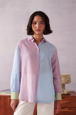 Elio Blue Pink Striped Everyday Shirt