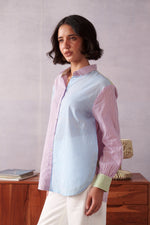 Elio Blue Pink Striped Everyday Shirt