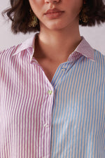 Elio Blue Pink Striped Everyday Shirt