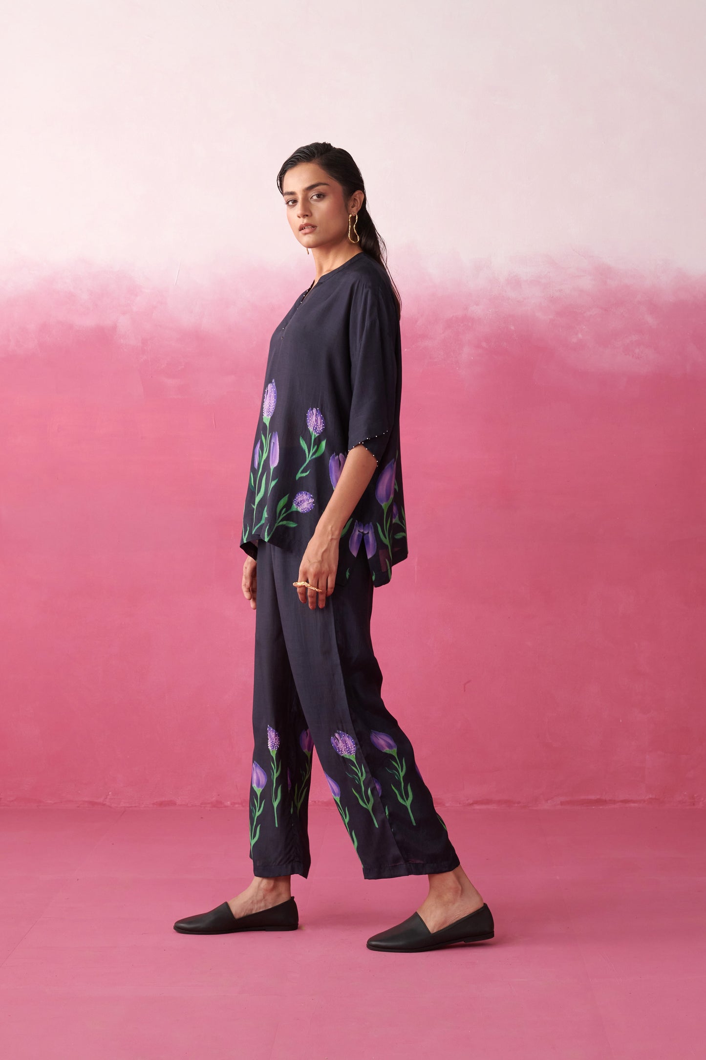 Mystic Purple Noir Co-ord Set