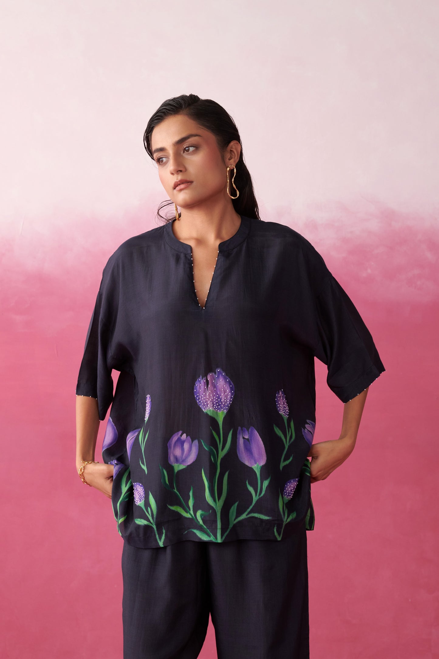 Mystic Purple Noir Co-ord Set