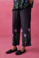 Glide Purple Noir Straight Pants