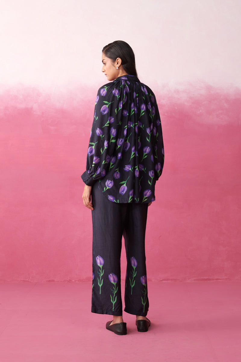 Alaya Purple Tulip Garden Top