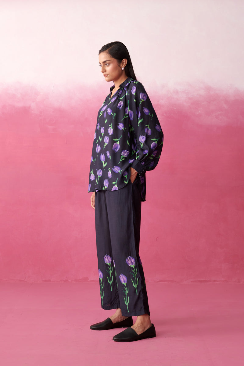 Alaya Purple Tulip Garden Top