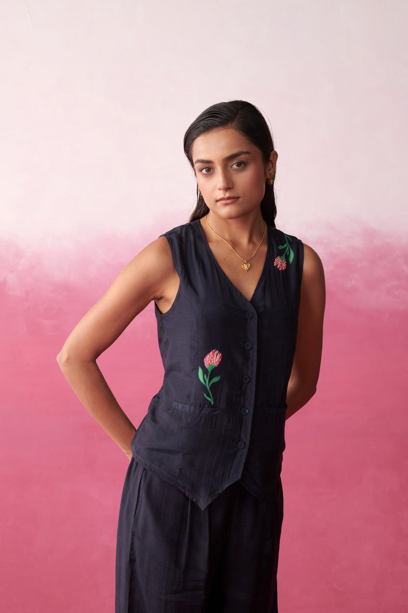 Rio Blush Noir Waistcoat