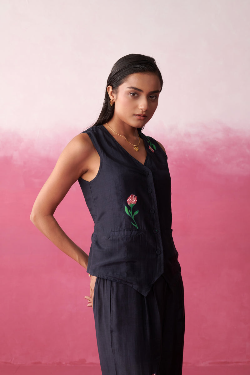 Rio Blush Noir Waistcoat