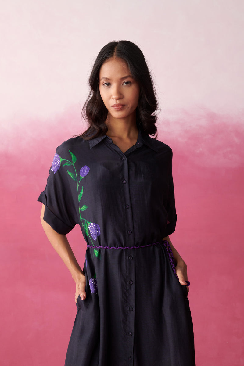 Stella Purple Noir Shirt Dress