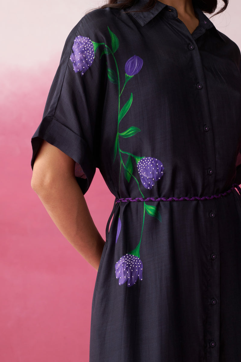 Stella Purple Noir Shirt Dress