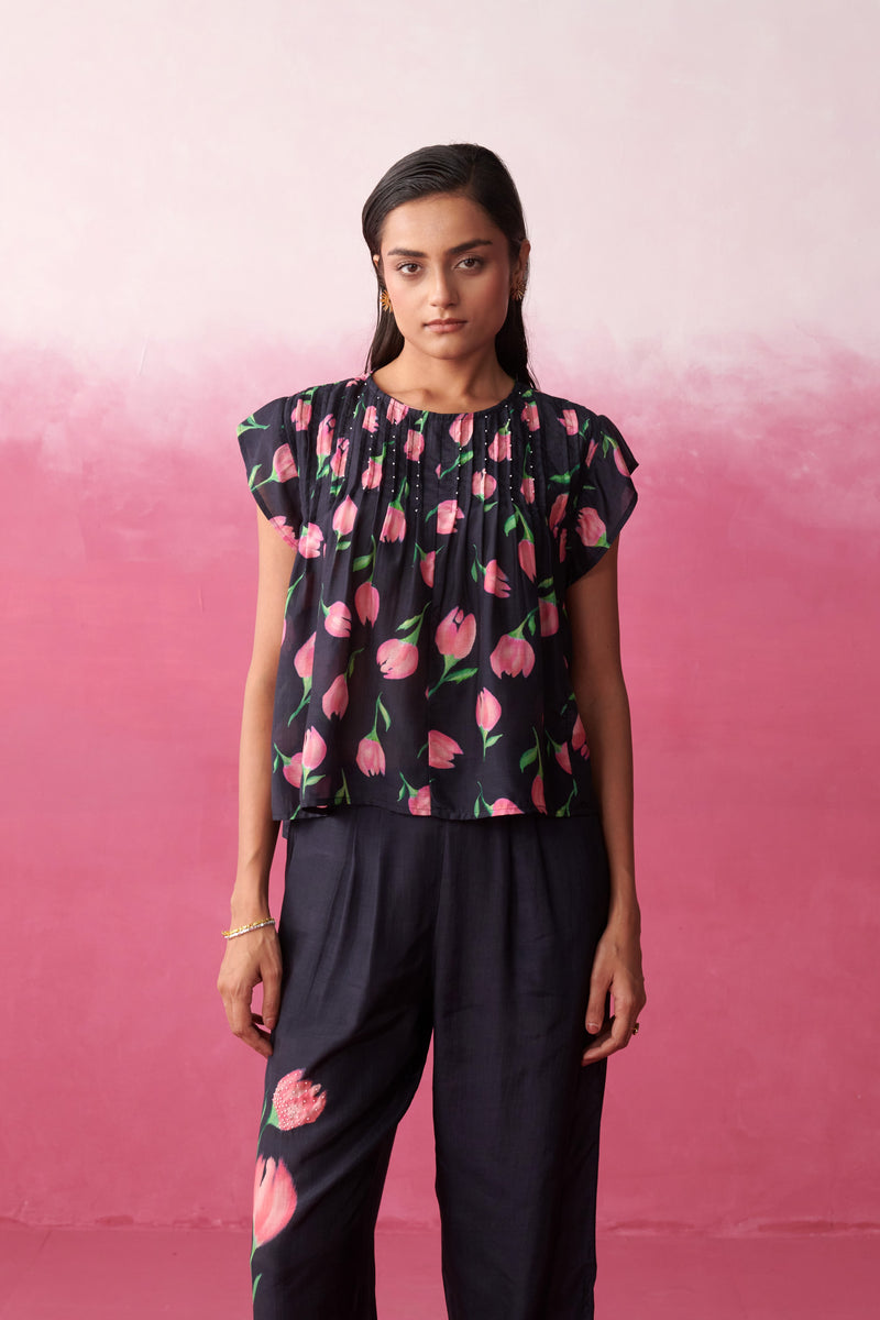 Fay Blush Tulip Top