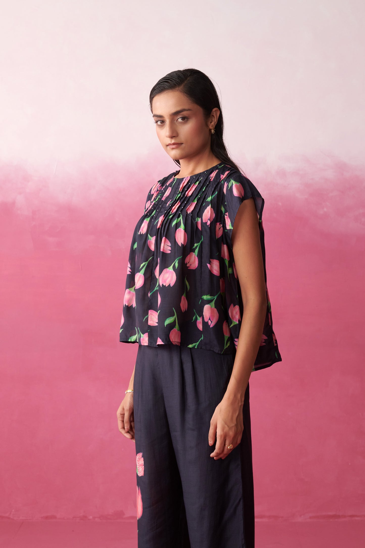 Fay Blush Tulip Garden Top