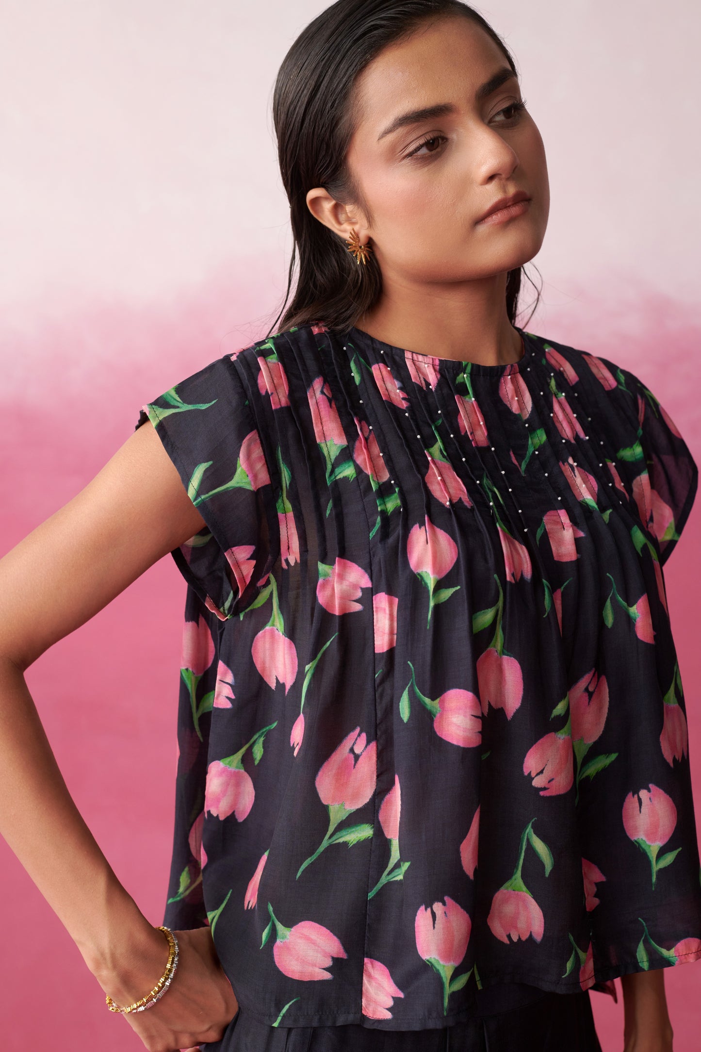 Fay Blush Tulip Garden Top