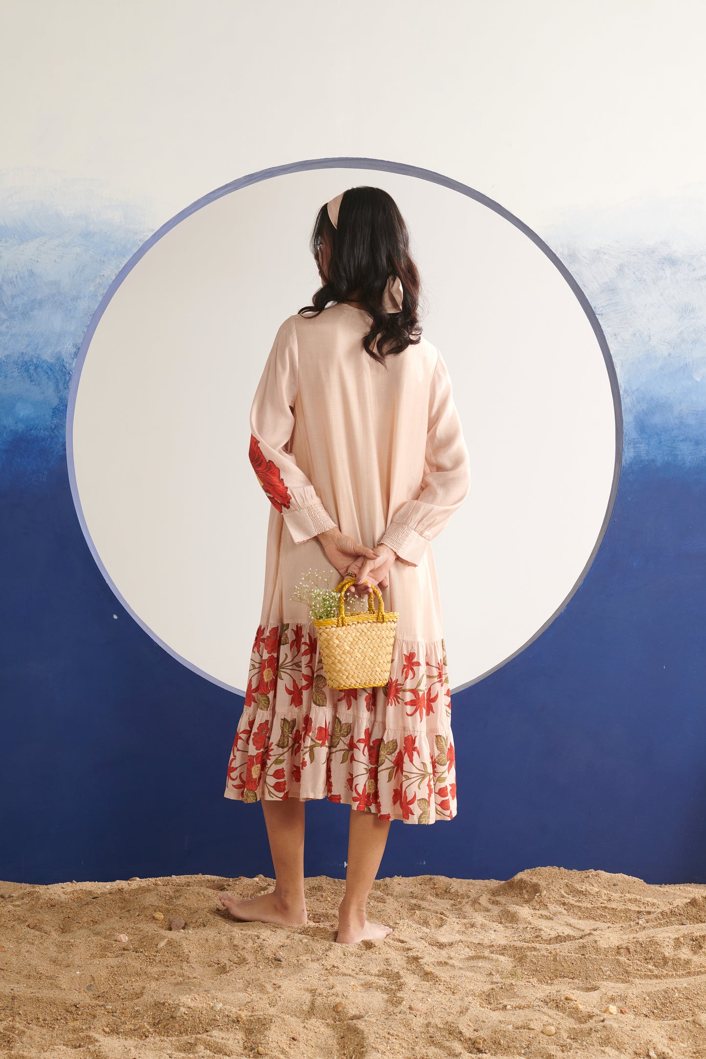 Kara Blush Tiered Dress