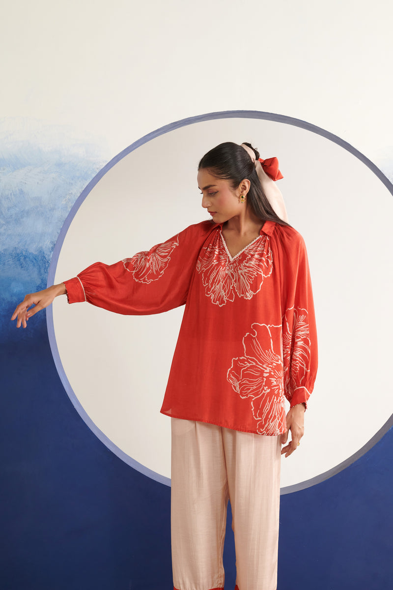 Alaya Coral  Top