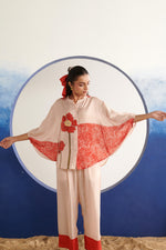 Flare Blush Cape-Style Top