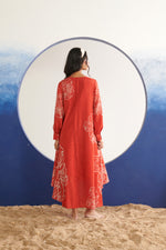 Celeste Coral High-Low Dress