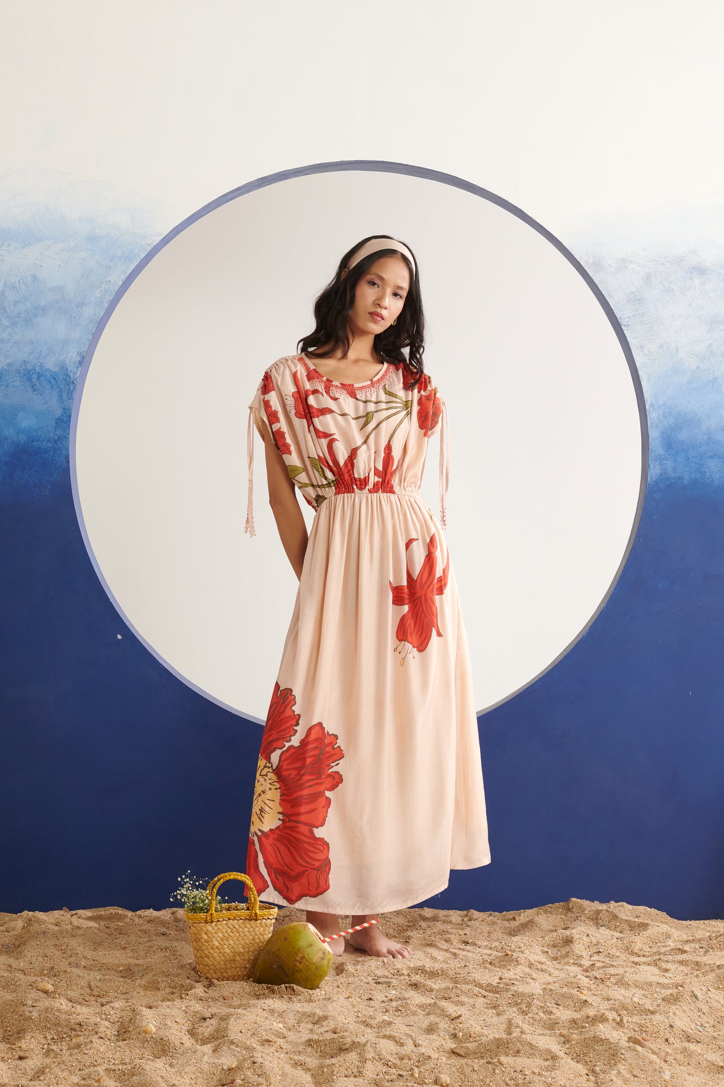 Sephora Blush Gathered Dress