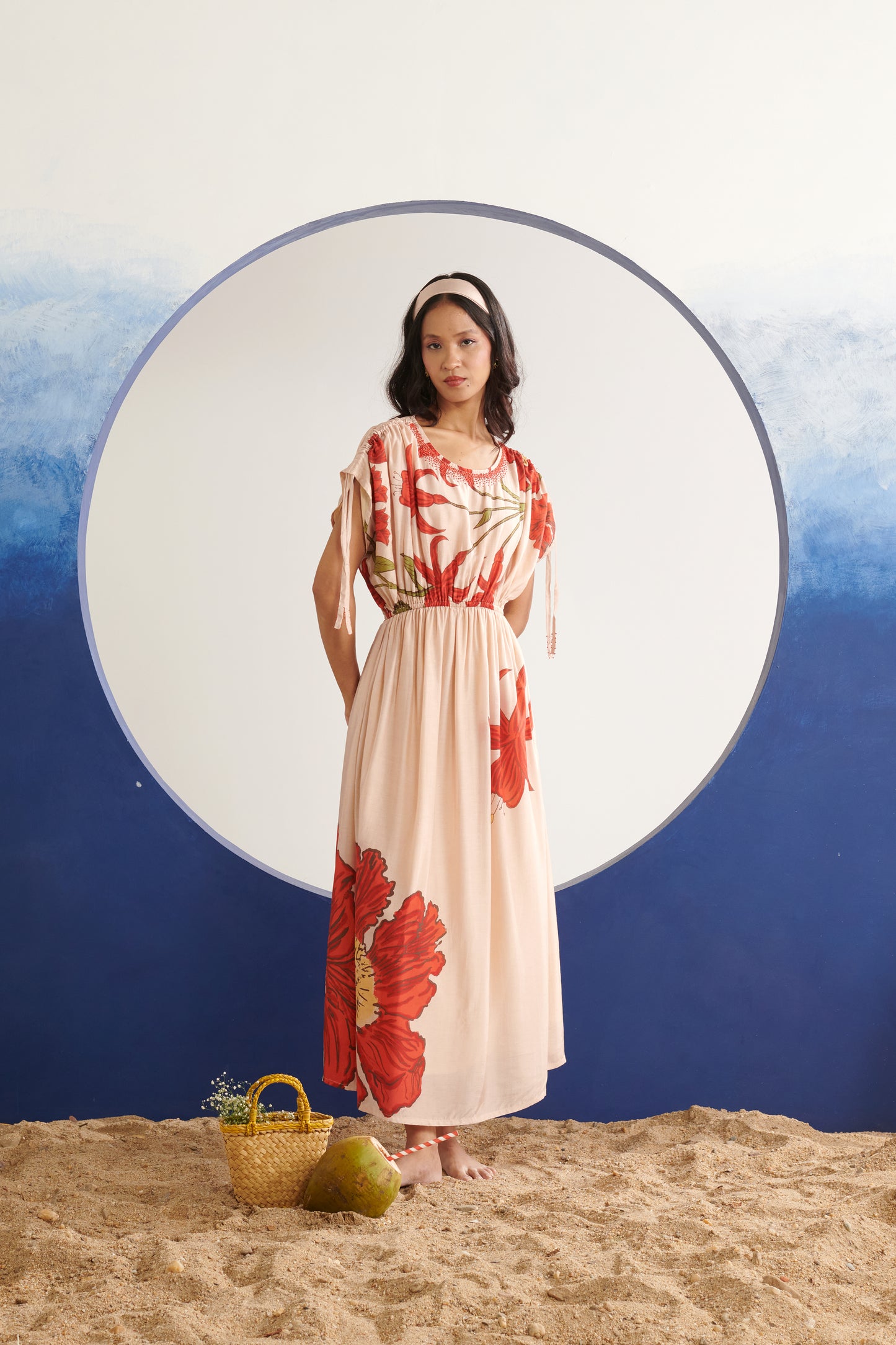 Sephora Blush Gathered Dress