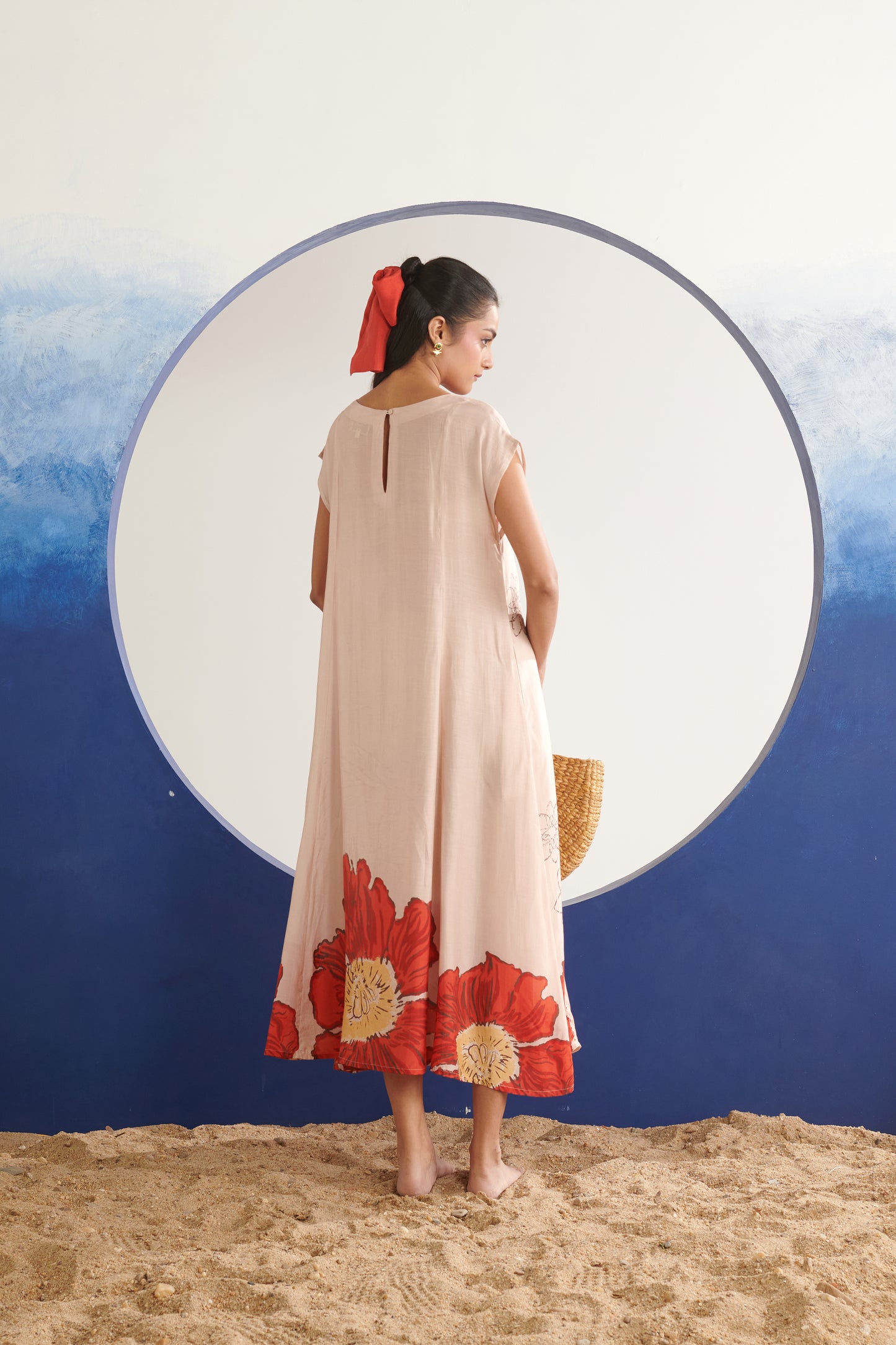 Iris Blush Drop Shoulder Dress