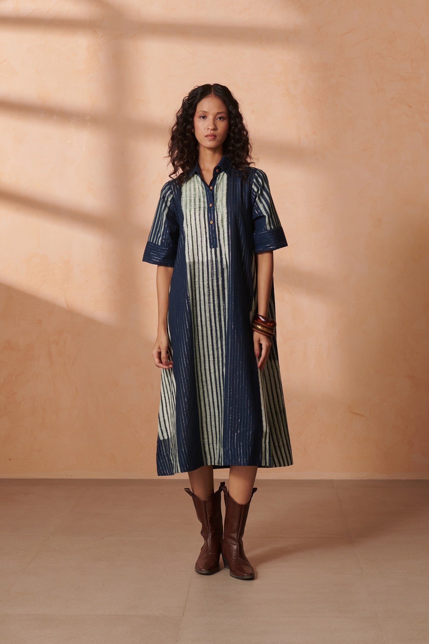 Raavi Indigo Midi DRess
