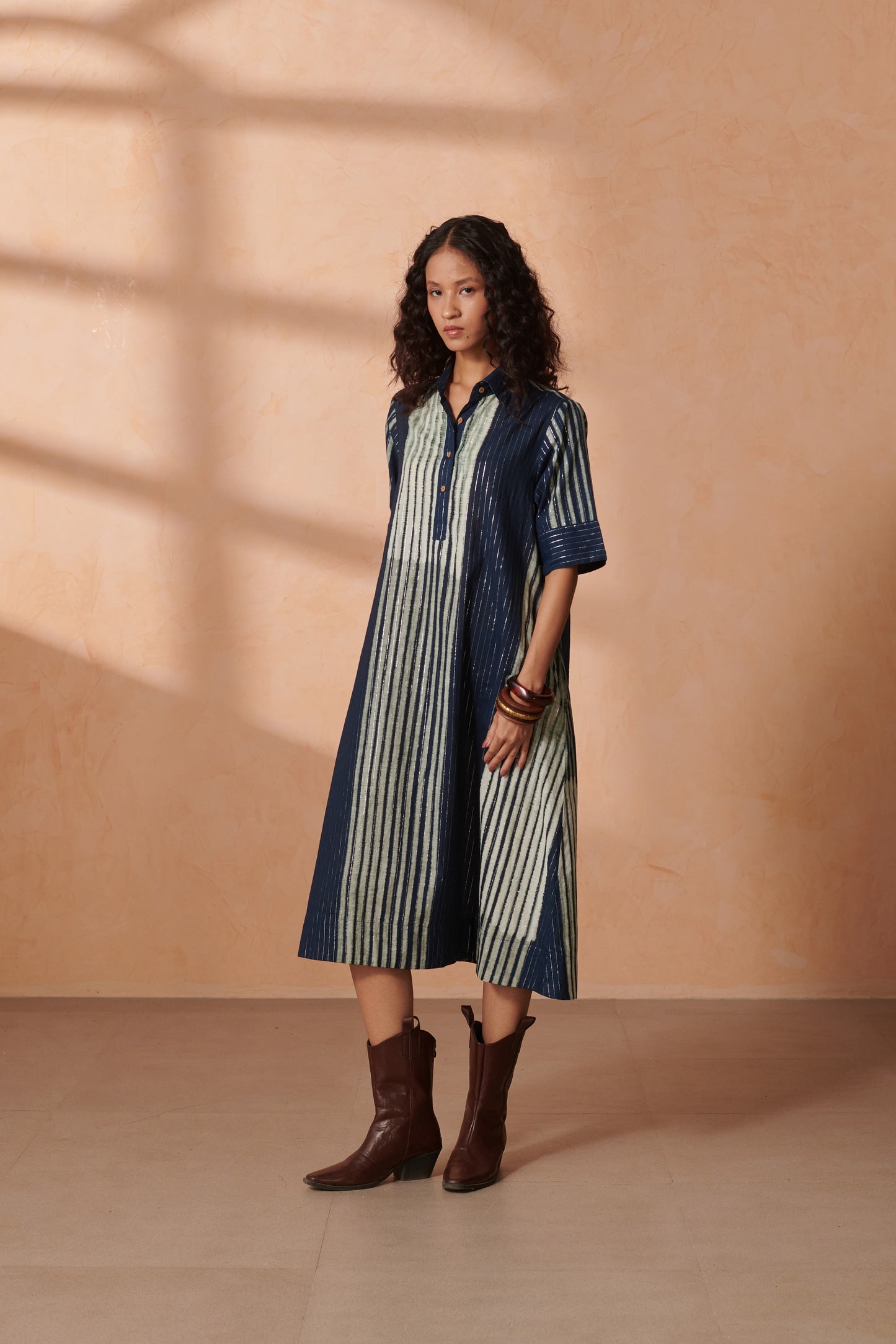 Raavi Indigo Midi DRess