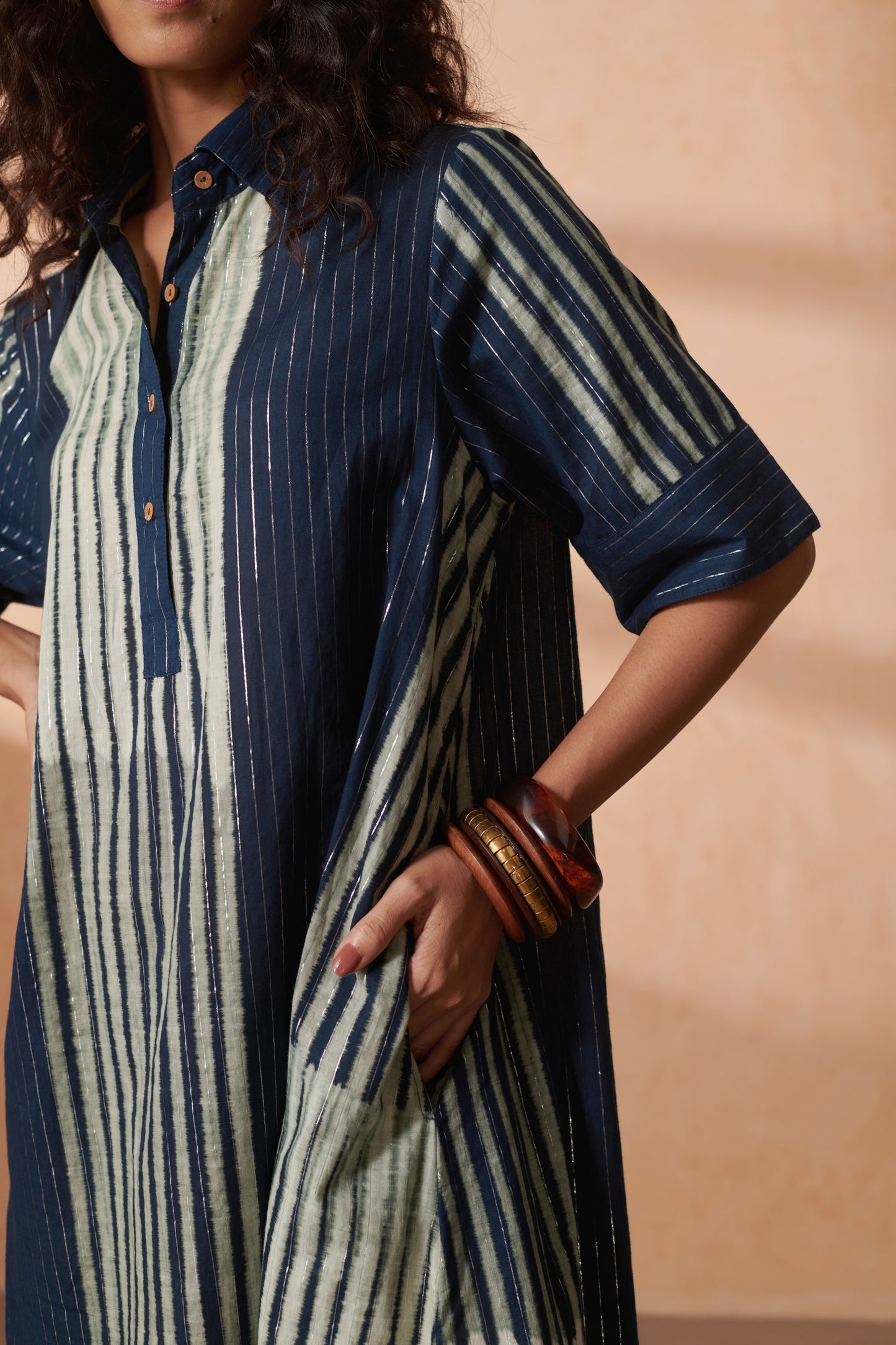 Raavi Indigo Midi DRess