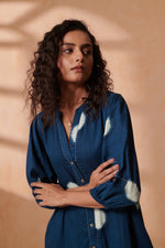 Rhys Indigo Dot Dress