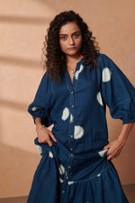 Rhys Indigo Dot Dress