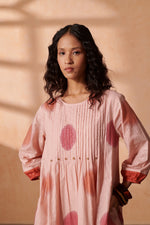 Eclat Blush & Terracotta Lurex Dress