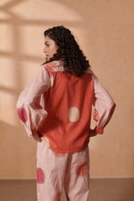 Vivia Blush & Terracotta Lurex Shirt