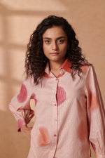 Vivia Blush & Terracotta Lurex Shirt