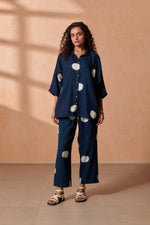 May Indigo Dot Boxy Shirt