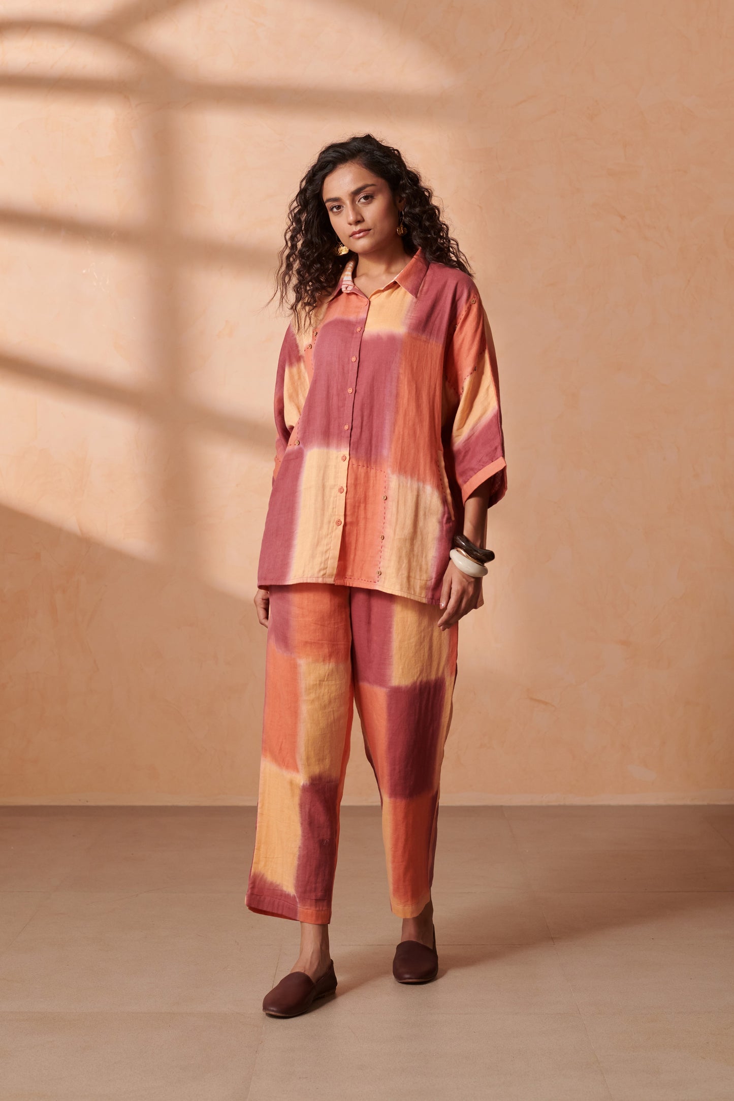 May Caramel Drop Shoulder Shirt