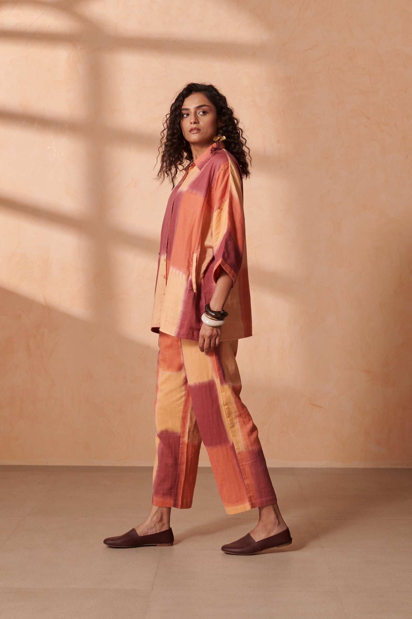 May Caramel Drop Shoulder Shirt