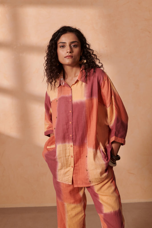 May Caramel Drop Shoulder Shirt