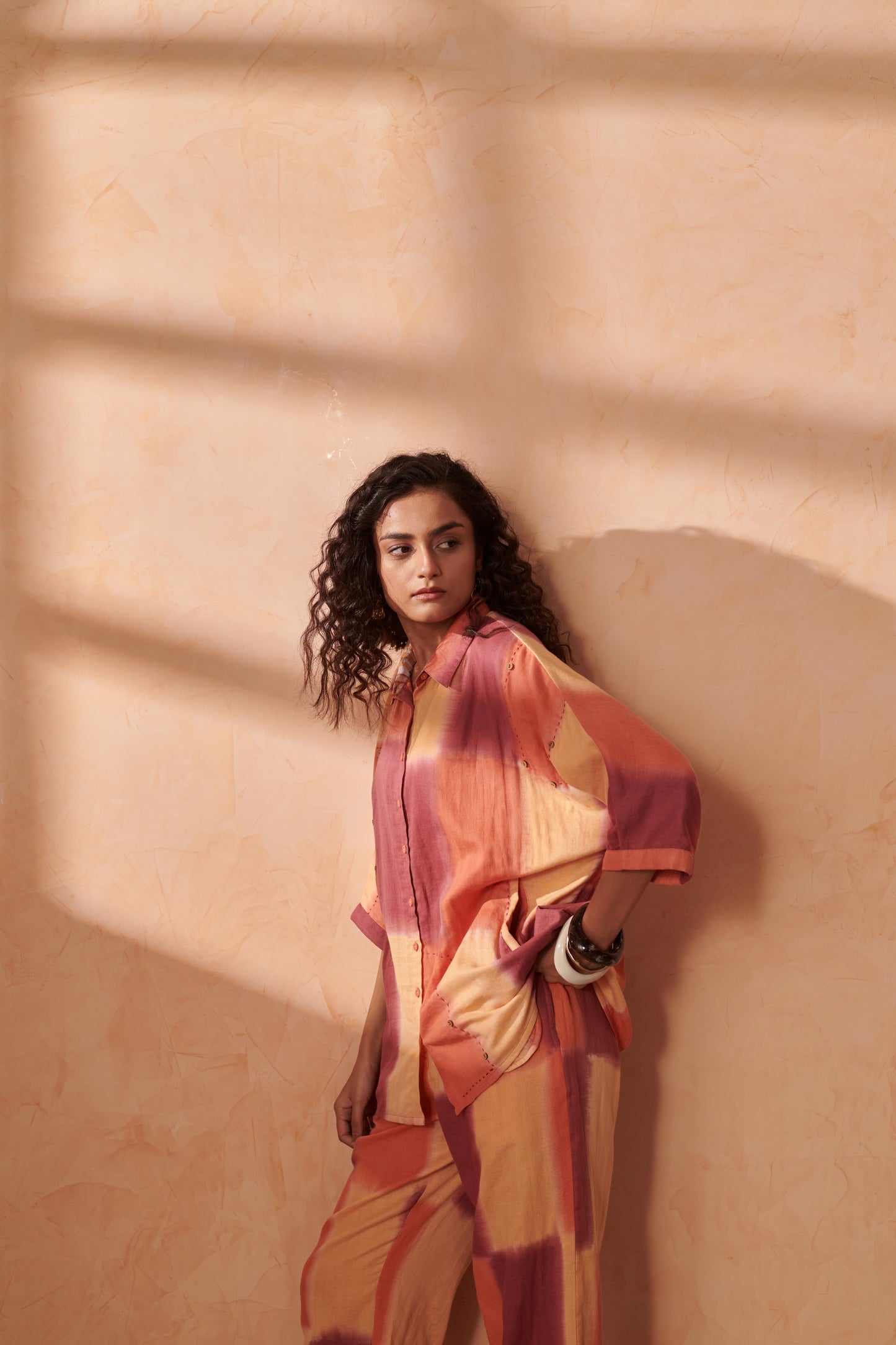 May Caramel Drop Shoulder Shirt