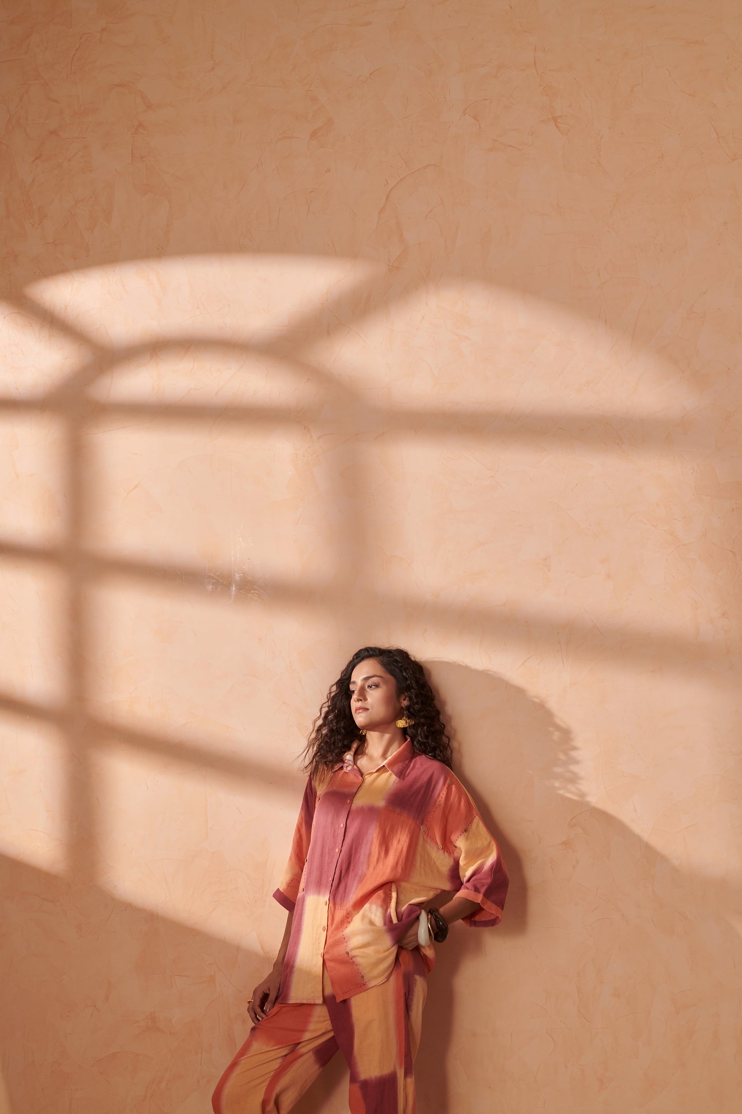 May Caramel Drop Shoulder Shirt