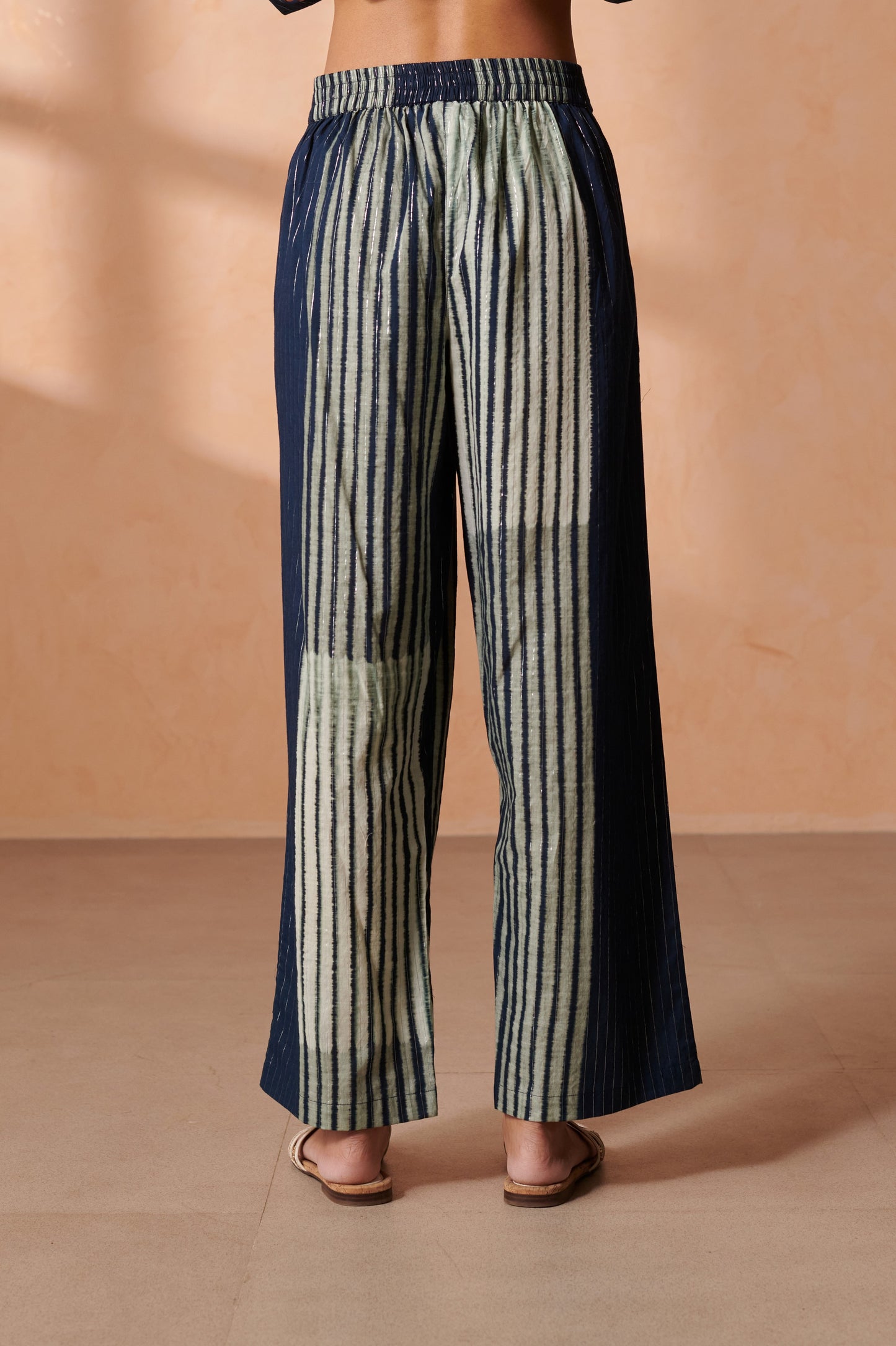 Fly Indigo Striped Lurex Pants