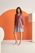 Salsa Rose Mist Ombre Short Dress
