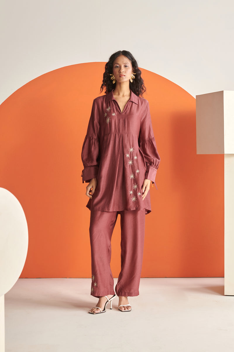 Eve Rose Wine Co-Ord Set