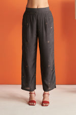 Black Cosmos Straight Pants